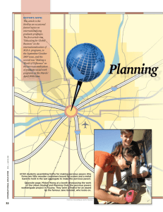 Planning Tomorrow's urban World