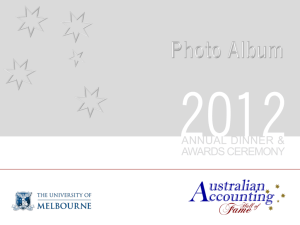 Photo Album (PDF 223KB) - University of Melbourne