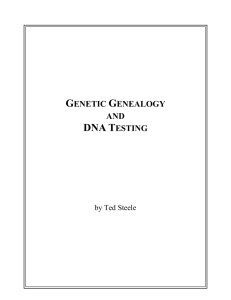 genetic genealogy and dna testing