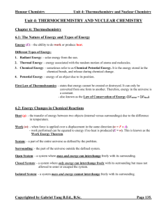 Chapter 06 Thermochemistry Notes (answers)