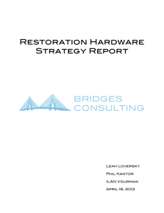 Restoration Hardware Strategy Report