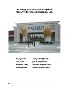 An Equity Valuation and Analysis of Havertys