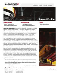 Wells Fargo Arena - Clearwing Productions
