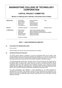 Capital Project Minutes 15 Dec 2014