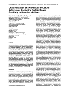 Characterization of a Conserved Structural Determinant Controlling