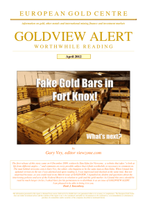 goldview alert - european gold centre