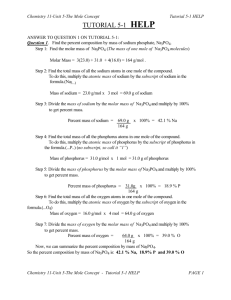 Tutorial 5-1 HELP - colgur chemistry