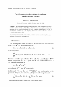 Partial regularity of solutions of nonlinear