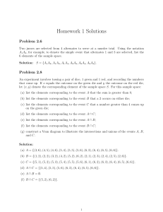 Homework 1 Solutions - personal.stevens.edu
