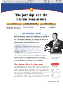 The Jazz Age and the Harlem Renaissance