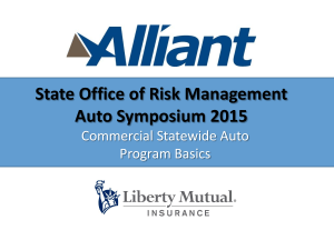Automobile Coverages - The State Office of Risk Management