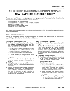 new hampshire changes in policy