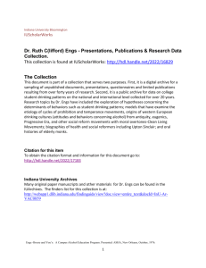 Dr. Ruth C(lifford) Engs - Presentations