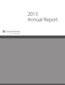 2013 Annual Report - Equity Residential