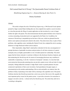 Did Learned Hand Get It Wrong?: The Questionable Patent