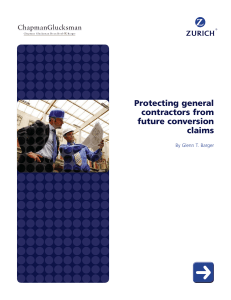 Protecting general contractors from future conversion claims