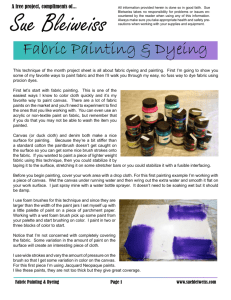 Fabric Painting & Dyeing