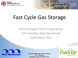 Fast Cycle Gas Storage - The Geological Society