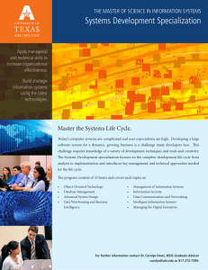 Systems Development Brochure