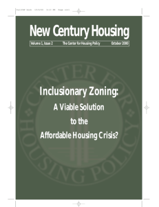 Inclusionary Zoning - National Housing Conference