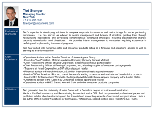 Ted Stenger - Association of Insolvency & Restructuring Advisors