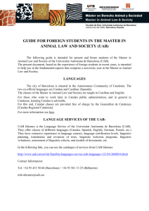 guide for foreign students in the master in animal law and society (uab)