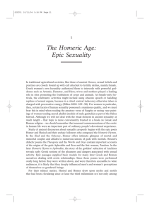 The Homeric Age: Epic Sexuality