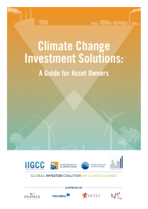 Climate Change Investment Solutions: A Guide for Asset Owners
