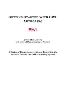 getting started with owl authoring