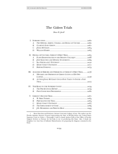 The Gideon Trials