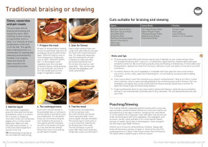 Traditional braising or stewing