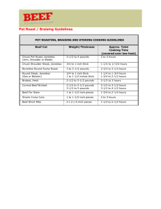Pot Roast / Braising Guidelines