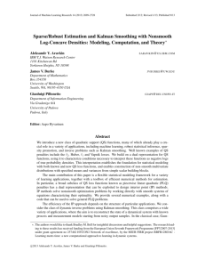 Sparse/Robust Estimation and Kalman Smoothing with Nonsmooth