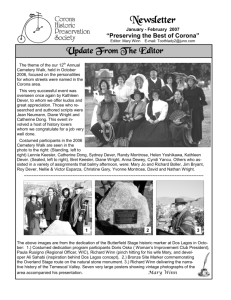 Jan-Feb 2007 - Corona Historic Preservation Society