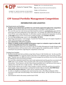 competition details and logistics - Robert H. Smith School of Business