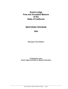 Grand Lodge Free and Accepted Masons of the