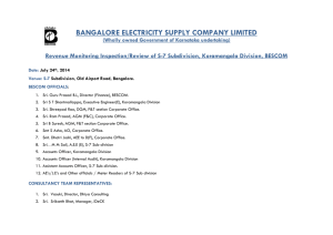 bangalore electricity supply company limited