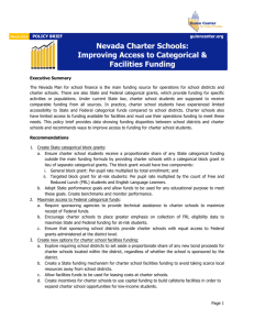 Nevada Charter Schools: Improving Access to Categorical