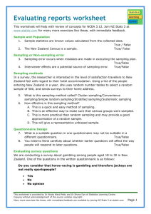 Review worksheet for Evaluating Reports 3_12 with