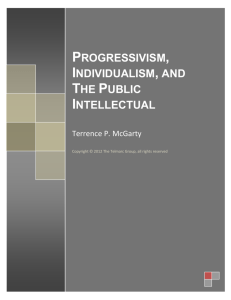 Progressivism, Individualism, and The Public