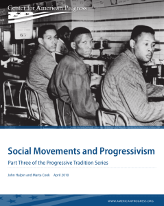 Social Movements and Progressivism