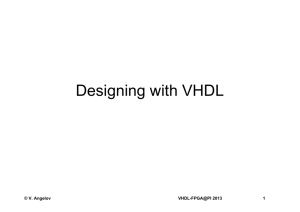 Designing with HDL