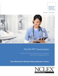 2014 NCLEX-PN® Test Plan - National Council of State Boards of