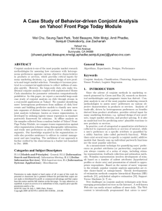 A Case Study of Behavior-driven Conjoint Analysis on Yahoo! Front
