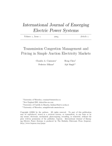 Transmission Congestion Management and Pricing in Simple