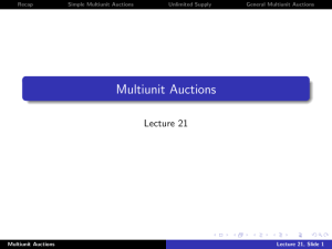 Multiunit Auctions