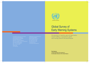 Global Survey of Early Warning Systems
