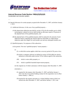 Internal Revenue Code Section 168(k)(2)(D)(i)(II)