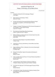 Table of Contents - Center for Archaeological Investigations