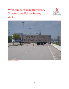 Western Kentucky University Stormwater Utility Survey 2011